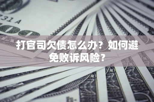 北京打官司欠债怎么办？如何避免败诉风险？