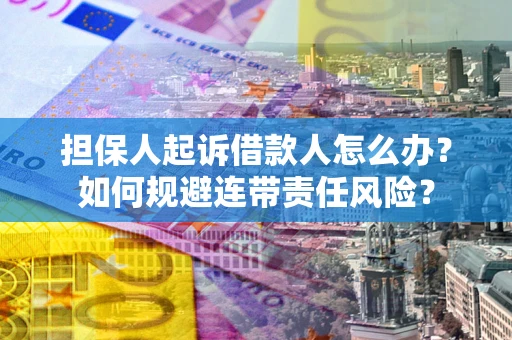 北京担保人起诉借款人怎么办？如何规避连带责任风险？