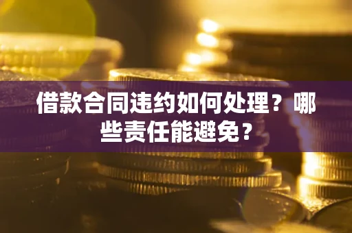 北京借款合同违约如何处理？哪些责任能避免？