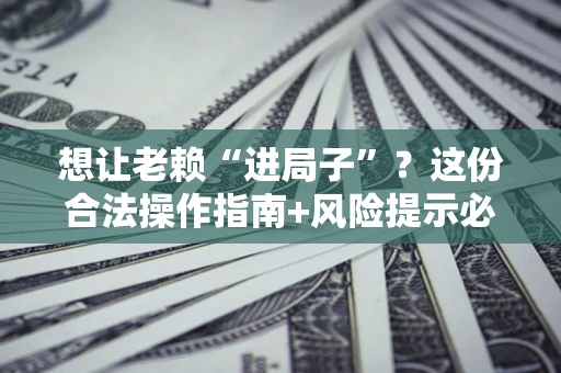 北京想让老赖“进局子”？这份合法操作指南+风险提示必须看！