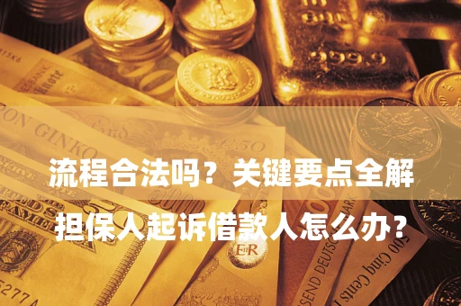 北京

担保人起诉借款人怎么办？流程合法吗？关键要点全解析