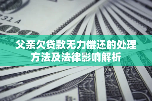 北京父亲欠贷款无力偿还的处理方法及法律影响解析
